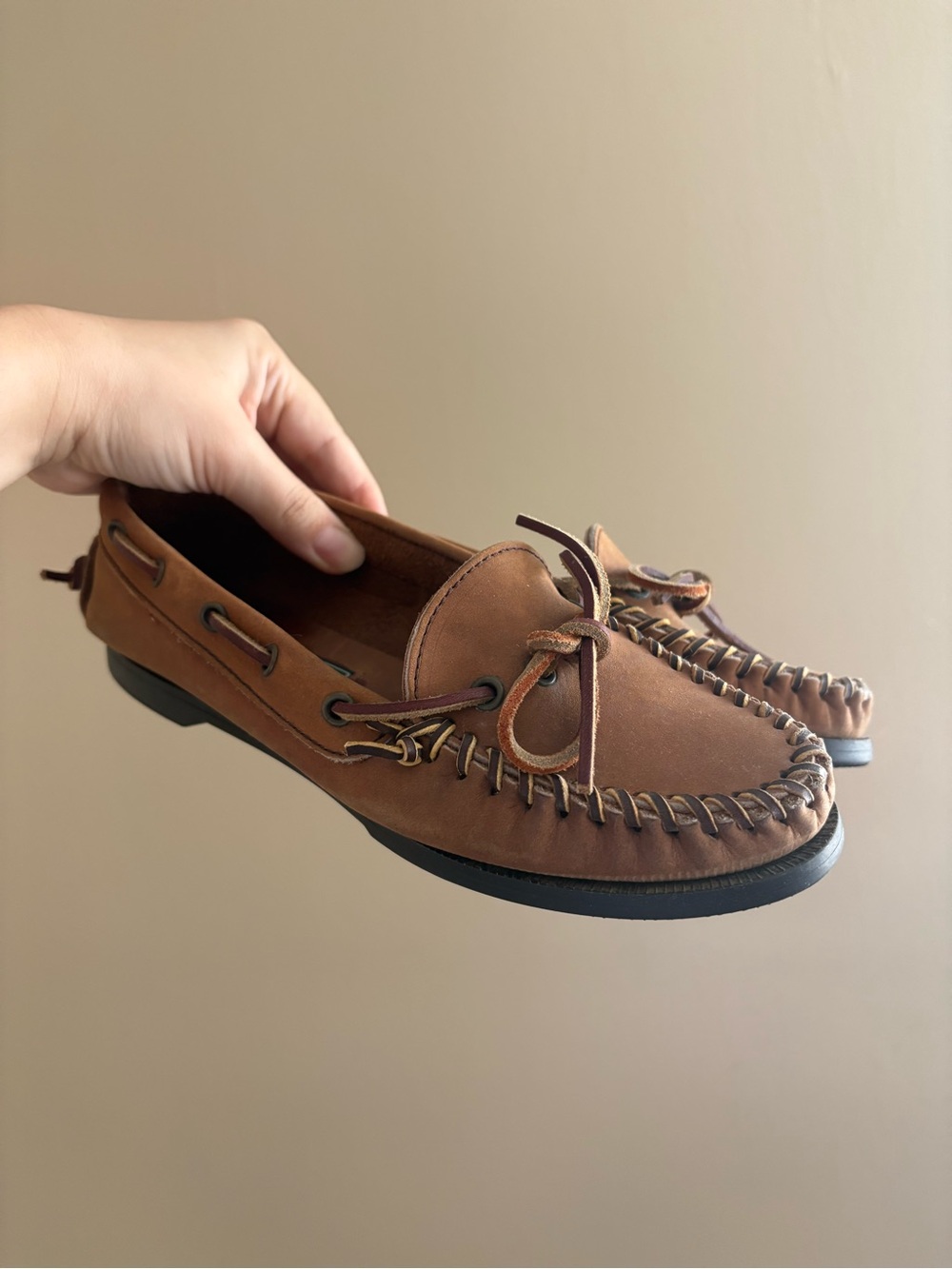 Vintage Ralph Lauren country leather moccasins